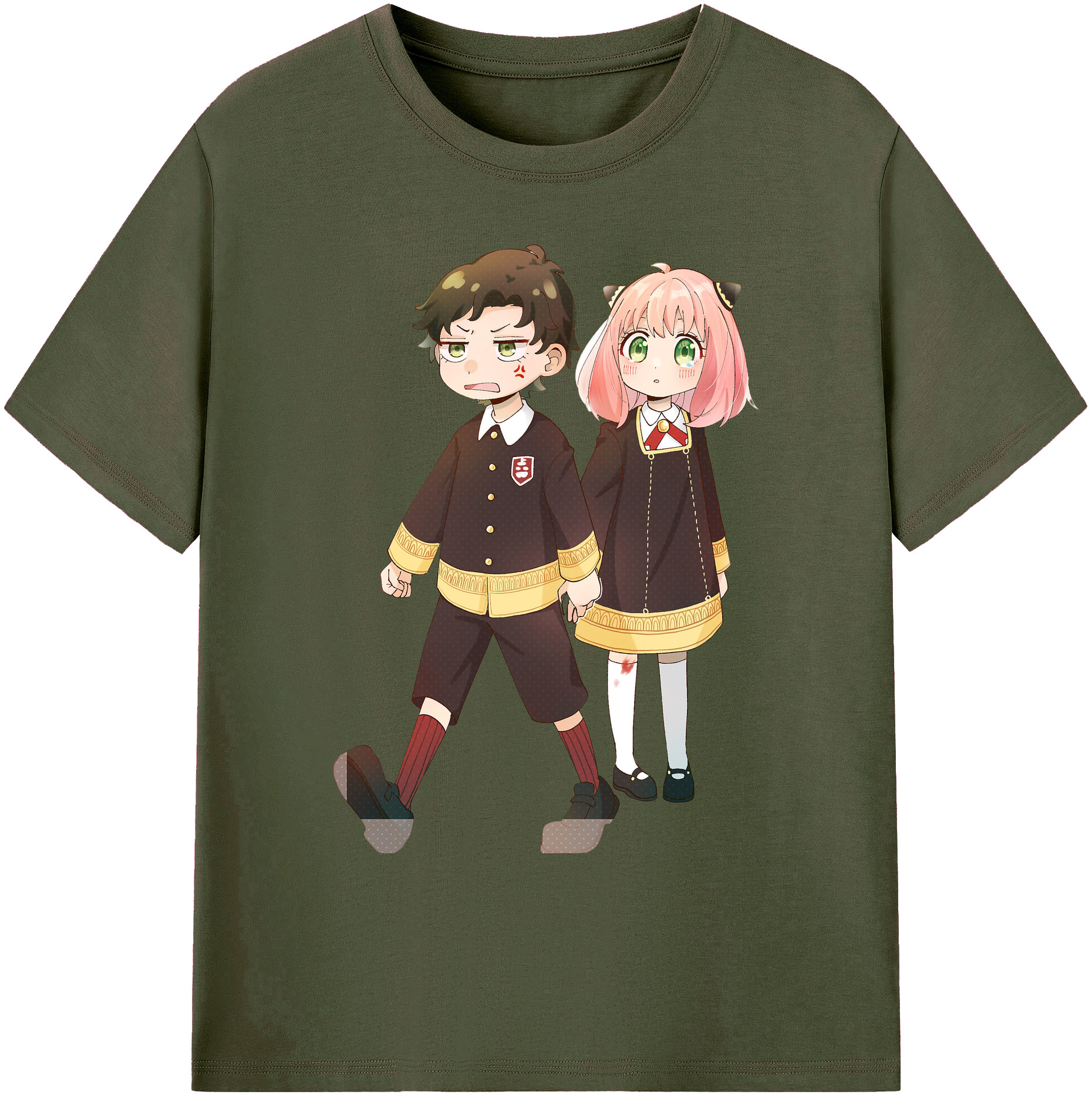 （画像用） SPY×FAMILY间谍家家酒 綿100％ メンズ半袖Tシャツ｜肌触りやわらか＆通気性